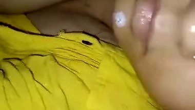 Sleeping sister boob touch by brother and nipple show