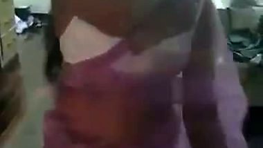 Lady strips and gives an Indian blowjob to her boss