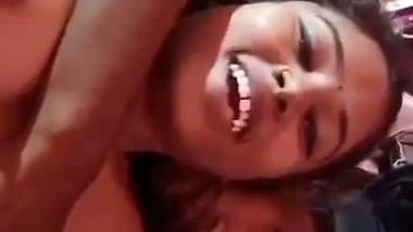 Young 21 yr old couple enjoys their romantic sex in bed