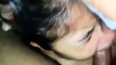 Sharp tits Bengali girl sucking 7-inch big dick