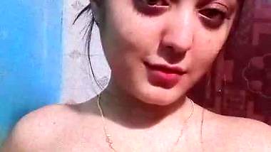 Cute hijab girl topless video making for lover