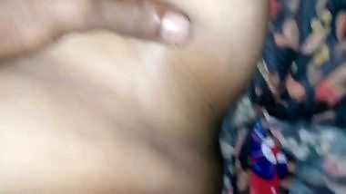 Horny mature MILF pussy fucking with boob pressing