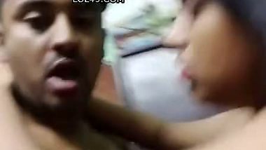 Big boobs new wife romance and boob feeding viral MMS